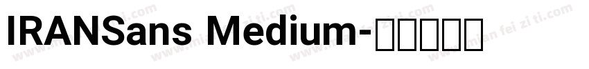 IRANSans Medium字体转换